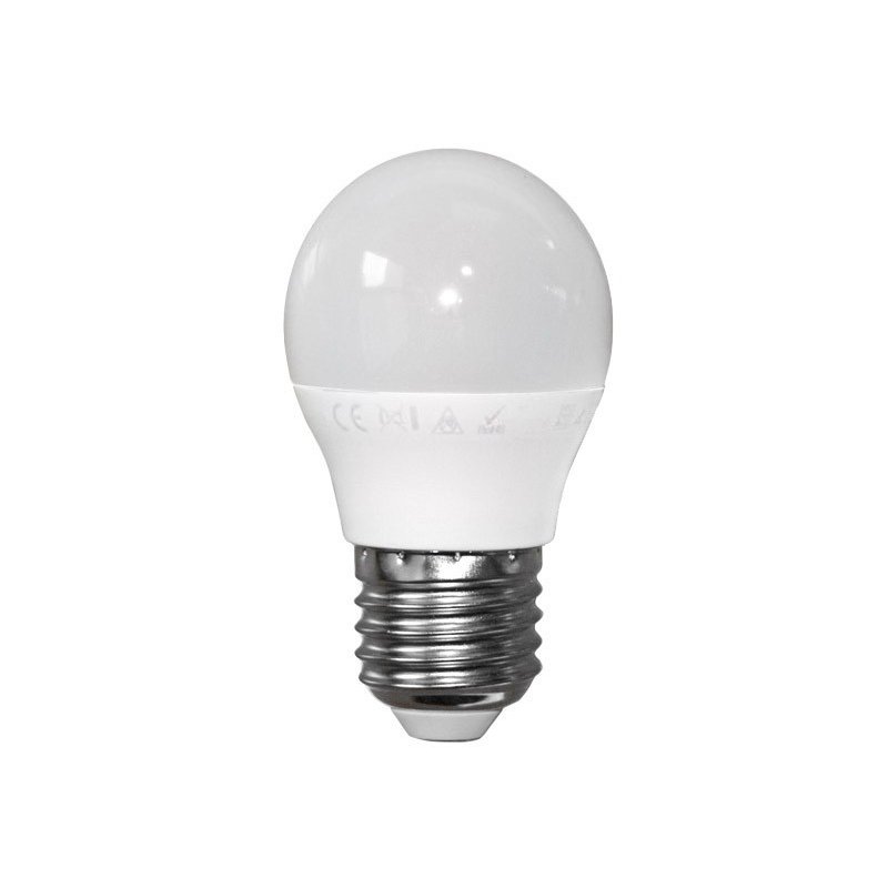 LED ΛΑΜΠΑ ΣΦΑΙΡΙΚΟ Ε27 6W 230V ΛΕΥΚΟ 4000Κ