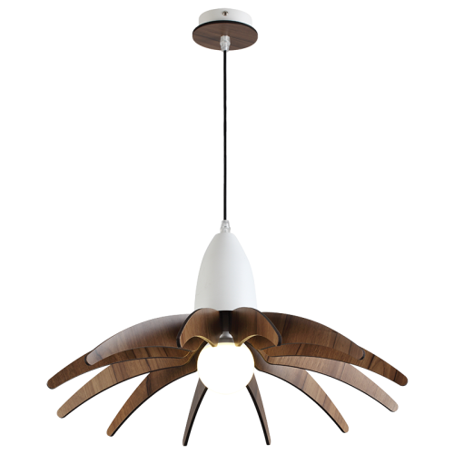 ΚΡΕΜΑΣ Φ/Σ 1ΧE27 ΑΠΟΧΡ.ΣΚΟΥΡ ΞΥΛΟΥ MDF+ΛΕΥΚΟ ΜΕΤΑΛ...