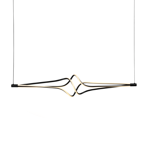 ΚΡΕΜΑΣΤΟ Φ/Σ LED 48W 3800LM CCT IP20 ΜΑΥΡΟ ΑΛΟΥΜΙΝΙΟ +...