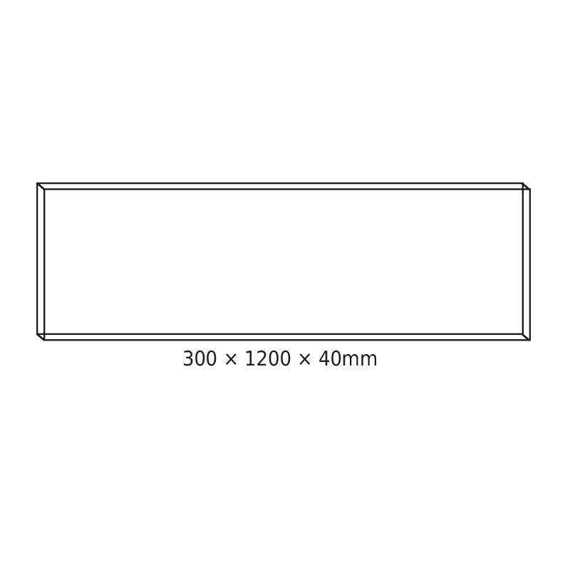 CEILING ALUM FRAME 30x120x4cm FOR PILO LED...