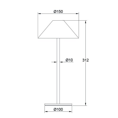 ^LED SMD TABLE BATTERY LUMINAIRE 3W 140LM 3.000K MATT... 2
