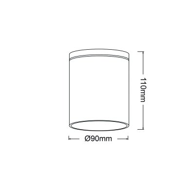 ^GU10 ROUND CEILING LUMINAIRE 230V AC GOLDEN...