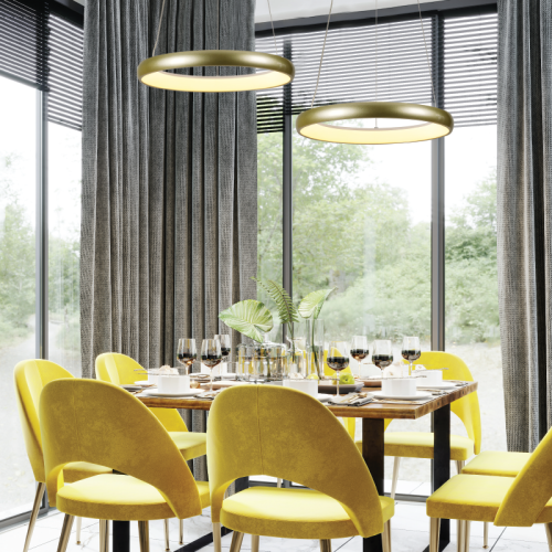 ΚΡΕΜΑΣΤΟ Φ/Σ LED 24W 1900LM CCT IP20 ΧΡΥΣΟ ΜΕΤΑΛΛΙΚΟ +... 2