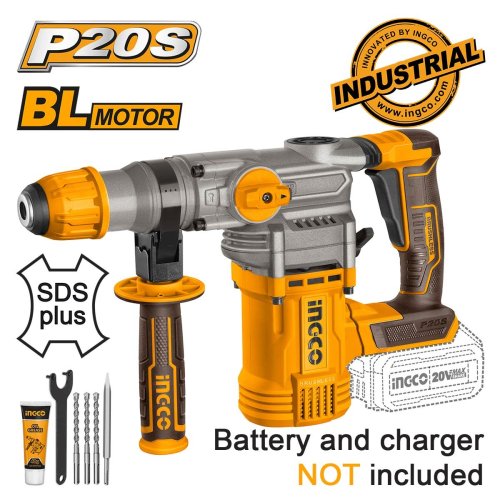 Πιστολέτο Περιστροφικό Κρουστικό Σκαπτικό Μπαταρίας 20V...