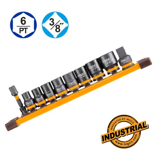 Καρυδάκια Impact-Αέρος 3/8" Σετ 10 τεμ.