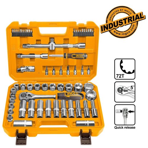 Κασετίνα Καρυδάκια 1/2" Σετ 62 τεμ.