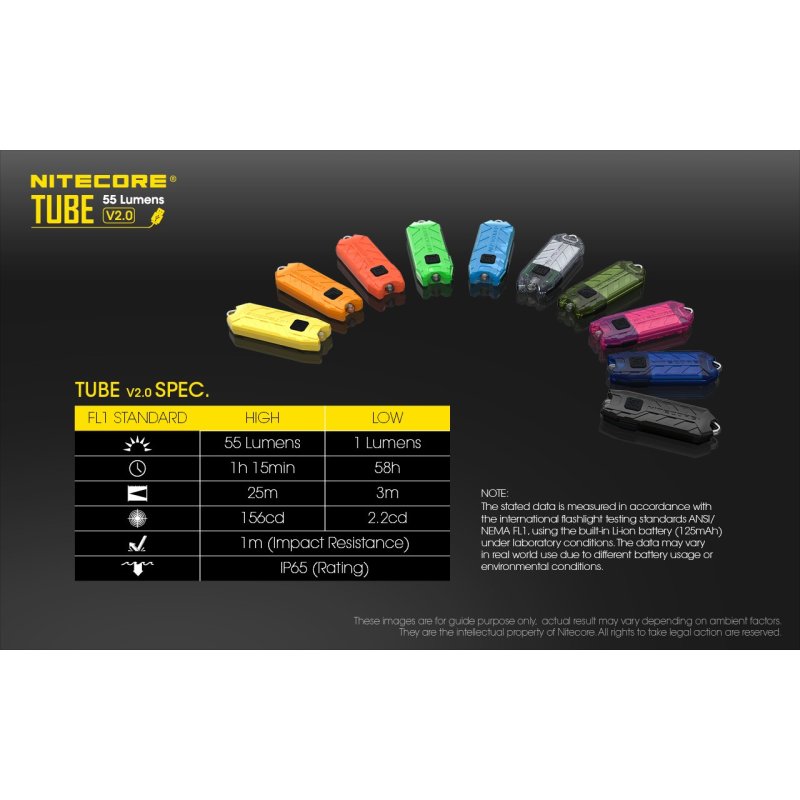 ΦΑΚΟΣ LED NITECORE TUBE s/n, Transparent, V2.0,...