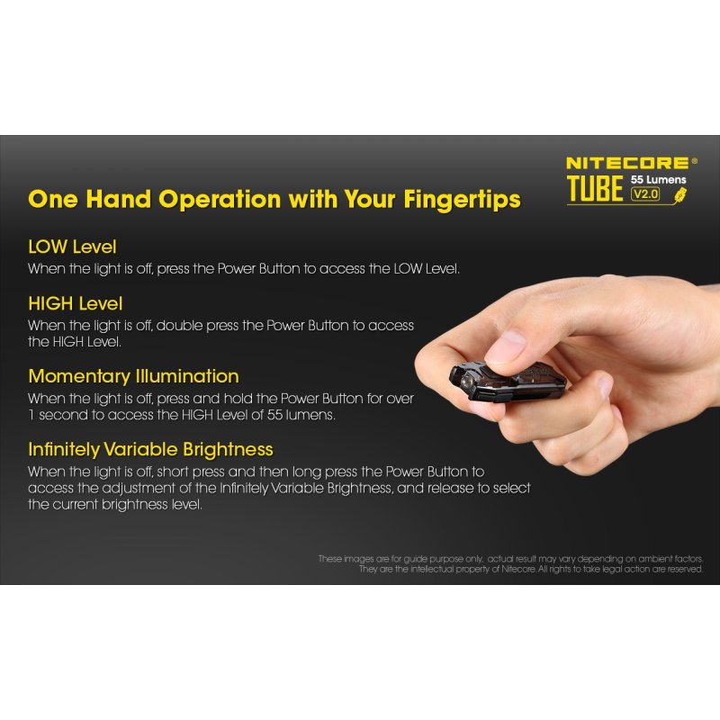 ΦΑΚΟΣ LED NITECORE TUBE s/n, Transparent, V2.0,...