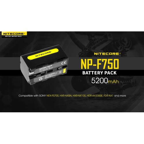 ΜΠΑΤΑΡΙΑ NITECORE NP-F750, για Sony, 7.4V, 5200mAh, 38,5Wh 2