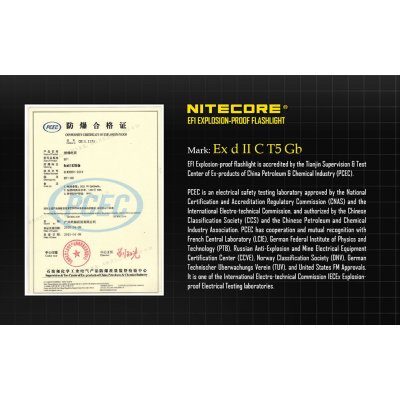 ΦΑΚΟΣ LED NITECORE EXPLOSION-PROOF EF1