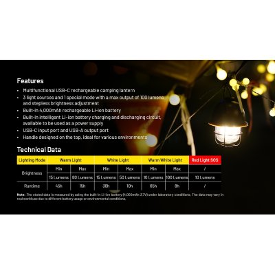 ΦΑΚΟΣ LED NITECORE L series LR40 White