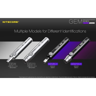 ΦΑΚΟΣ LED NITECORE GEMSTONE GEM10UV