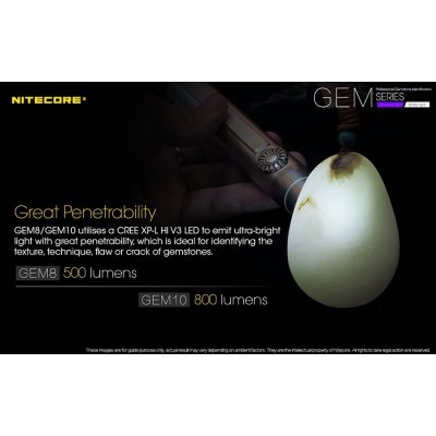 ΦΑΚΟΣ LED NITECORE GEMSTONE GEM10UV