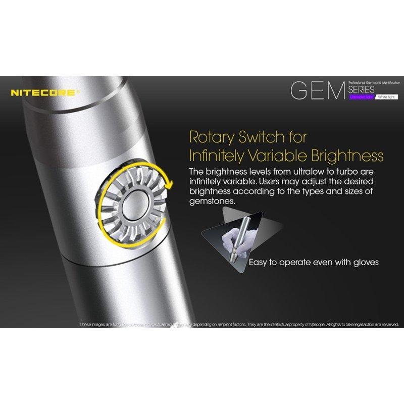 ΦΑΚΟΣ LED NITECORE GEMSTONE GEM10UV