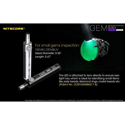 ΦΑΚΟΣ LED NITECORE GEMSTONE GEM10UV