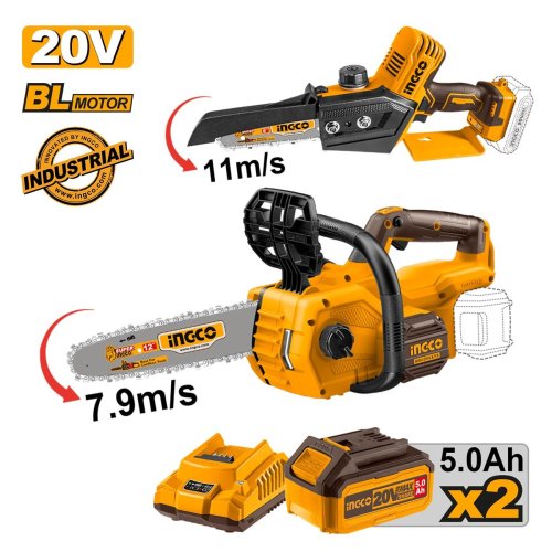 Μίνι Αλυσοπρίονο + Αλυσοπρίονο Μπαταρίας 20V Li-Ion Σετ 2...