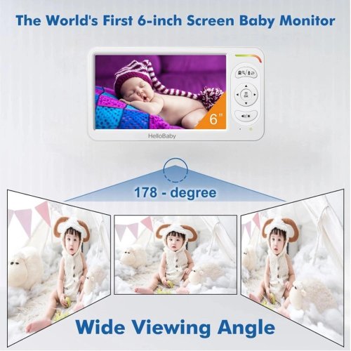 HELLOBABY ενδοεπικοινωνία μωρού HB6364 με κάμερα & οθόνη... 2