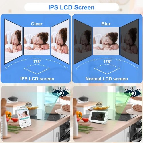 HELLOBABY ενδοεπικοινωνία μωρού HB6241 με κάμερα & οθόνη... 2