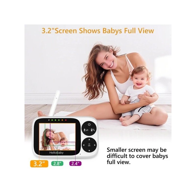HELLOBABY ενδοεπικοινωνία μωρού HB2033 με...