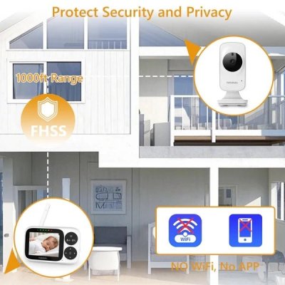 HELLOBABY ενδοεπικοινωνία μωρού HB2033 με...