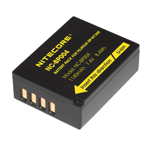 ΜΠΑΤΑΡΙΑ NITECORE for Fujifilm NP-W126S, 7.2V, 1140mAh,...