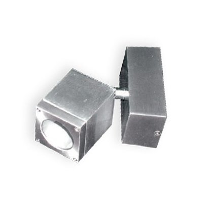 ΣΠΟΤ ΤΟΙΧΟΥ ΑΛΟΥΜΙΝΙΟ ΝΙΚΕΛ ΜΑΤ ΣΥΜΒΑΤΙΚΟ 2xMR16 IP64 111x63x153mm