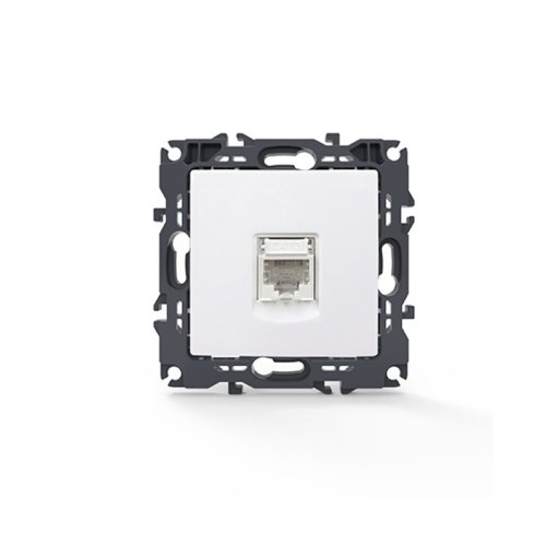 PRIME ΠΡΙΖΑ ΤΗΛΕΦΩΝΟΥ ΛΕΥΚΗ ΜΕ ΒΥΣΜΑ 1XRJ11 CAT3 IP20