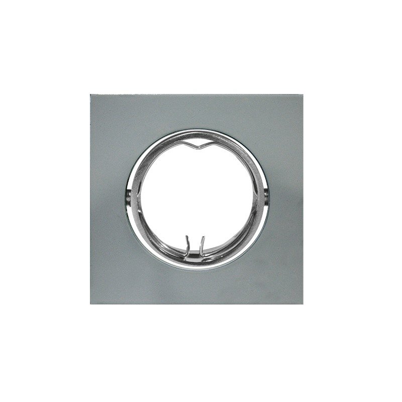 ΣΠΟΤ ΕΣΩΤΕΡΙΚΟΥ ΧΩΡΟΥ ΧΩΝΕΥΤΟ ΚΙΝΗΤΟ ΤΕΤΡΑΓΩΝΟ ΑΛΟΥΜΙΝΙΟ ΜΕΤΑΛΛΙΚΟ ΓΚΡΙ ΣΥΜΒΑΤΙΚΟ 1xGU10 IP20 Φ83mm