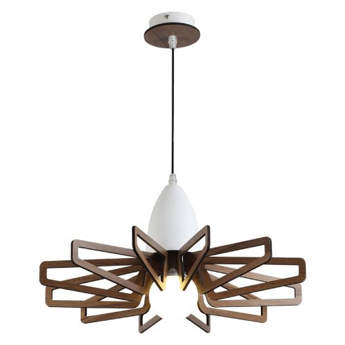 ΚΡΕΜΑΣ Φ/Σ 1ΧE27 ΑΠΟΧΡ.ΣΚΟΥΡ ΞΥΛΟΥ MDF+ΛΕΥΚΟ ΜΕΤΑΛ...