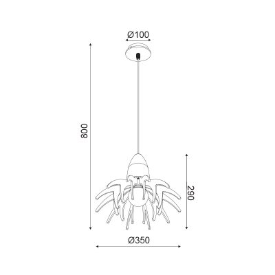 ΚΡΕΜΑΣ Φ/Σ 1ΧE27 ΑΠΟΧΡ.ΣΚΟΥΡ ΞΥΛΟΥ MDF+ΛΕΥΚΟ...
