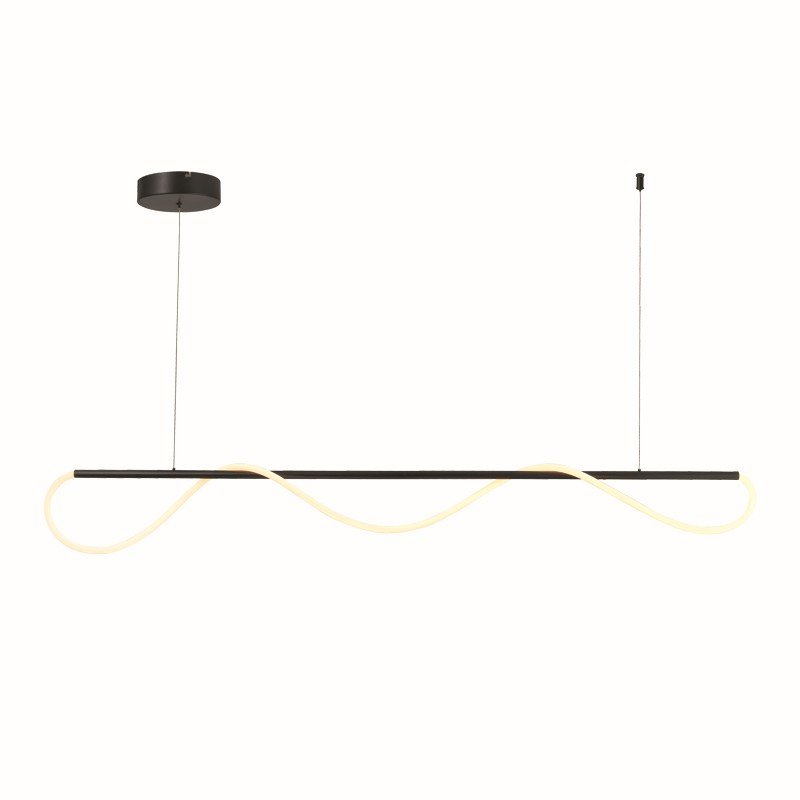 KYMA-ΦΩΤΙΣΤΙΚΟ ΚΡΕΜΑΣΤΟ ΜΑΥΡΟ ΜΑΤ ΜΕΤΑΛΛΙΚΟ LED SMD 60W 3000Κ 3300LM IP20 1900Χ60Χ2150ΜΜ