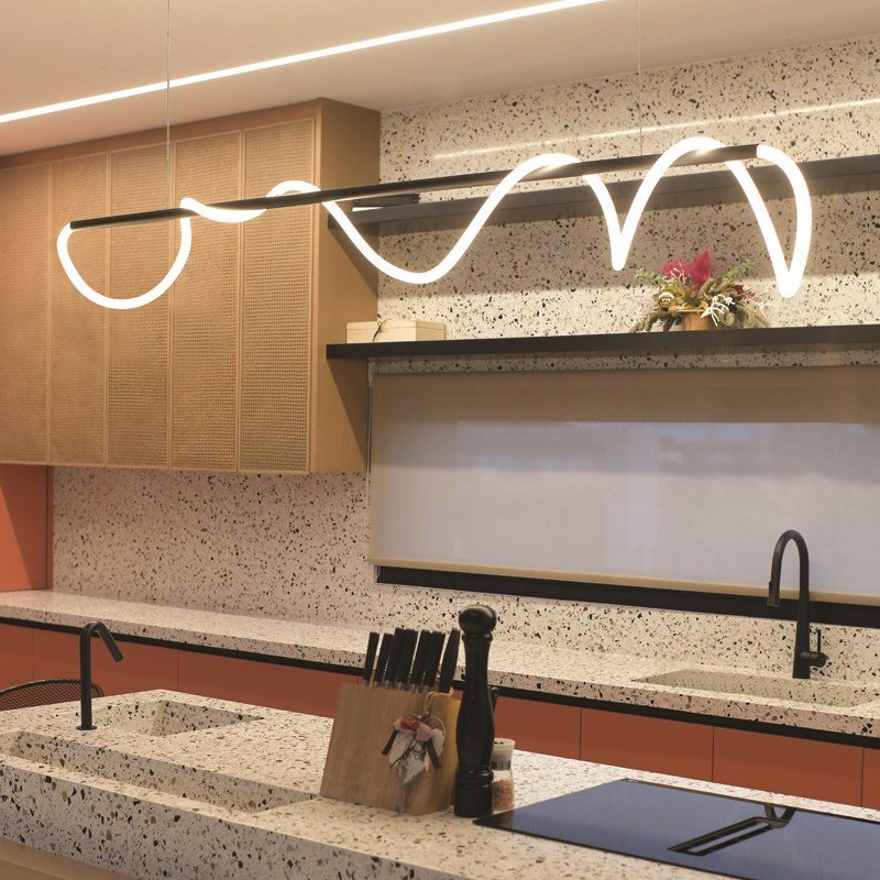 KYMA-ΦΩΤΙΣΤΙΚΟ ΚΡΕΜΑΣΤΟ ΜΑΥΡΟ ΜΑΤ ΜΕΤΑΛΛΙΚΟ LED...