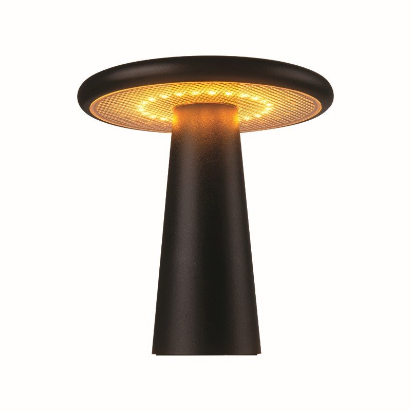 LED SMD TABLE BATTERY LUMINAIRE 2W 190LM MAX 335° CCT 2.200-3.000K MATT BLACK CRI80 IP65