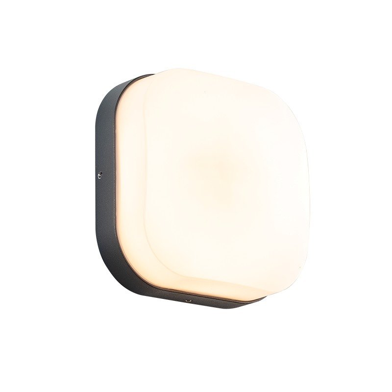 LED SMD WALL LUMINAIRE 10W 630LM 120° 230V AC 3.000K DARK GREY CRI80 IP65 30.000HRS