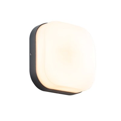 LED SMD WALL LUMINAIRE 10W 630LM 120° 230V AC 3.000K DARK GREY CRI80 IP65 30.000HRS