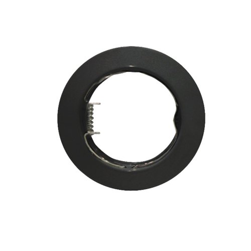 ΣΠΟΤ ΧΩΝΕΥΤΟ ΣΤΡΟΓΓΥΛΟ ΜΑΥΡΟΟ ΣΥΜΒΑΤΙΚΟ 1xGU10 IP20 Φ75mm