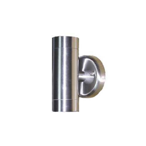 ΣΠΟΤ ΤΟΙΧΟΥ ΑΝΟΞΕΙΔΩΤΟ ΑΤΣΑΛΙ ΓΚΡΙ ΣΥΜΒΑΤΙΚΟ 2xGU10 IP54...