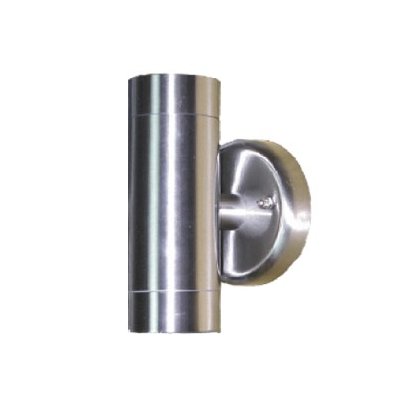 ΣΠΟΤ ΤΟΙΧΟΥ ΑΝΟΞΕΙΔΩΤΟ ΑΤΣΑΛΙ ΓΚΡΙ ΣΥΜΒΑΤΙΚΟ 2xGU10 IP54 108x60x160mm