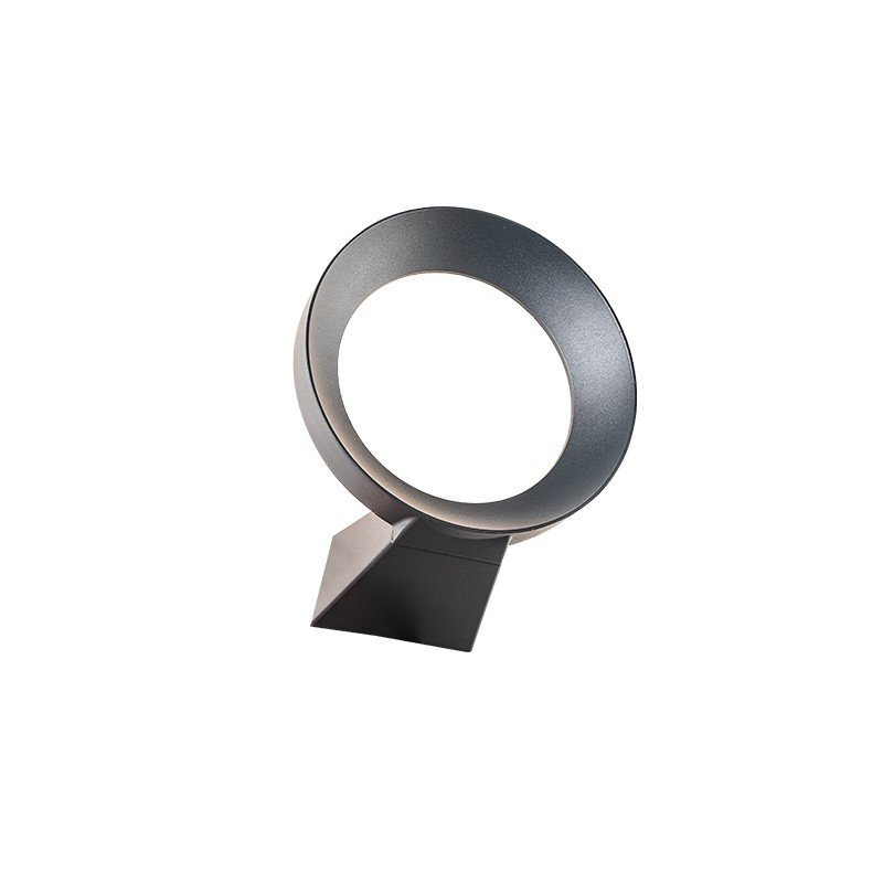 LED SMD WALL LUMINAIRE 8W 220LM 110° 230V AC 3.000K DARK GREY CRI80 IP54 30.000HRS