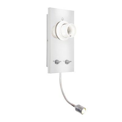 ΒΑΣΗ ΑΠΛΙΚΑΣ ΧΡΩΜΙΟΥ ΜΕΤΑΛΛΙΚΗ ΣΥΜΒΑΤΙΚΗ/LED 1XE27+3W IP20 ΔΙΑΚΟΠ PYTHON