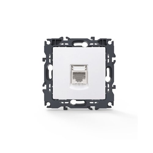 PRIME ΠΡΙΖΑ ΔΙΚΤΥΟΥ ΛΕΥΚΗ 1XRJ45 CAT6 UTP IP20