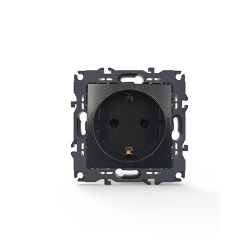 PRIME ΠΡΙΖΑ ΣΟΥΚΟ ΑΣΦΑΛΕΙΑΣ ΜΑΤ ΑΝΘΡΑΚΙ 2P+E 16A 250VAC IP20