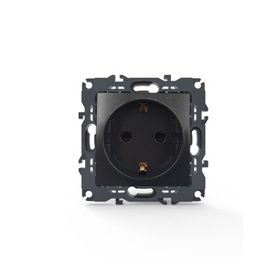 PRIME ΠΡΙΖΑ ΣΟΥΚΟ ΑΣΦΑΛΕΙΑΣ ΜΑΤ ΑΝΘΡΑΚΙ 2P+E 16A 250VAC IP20