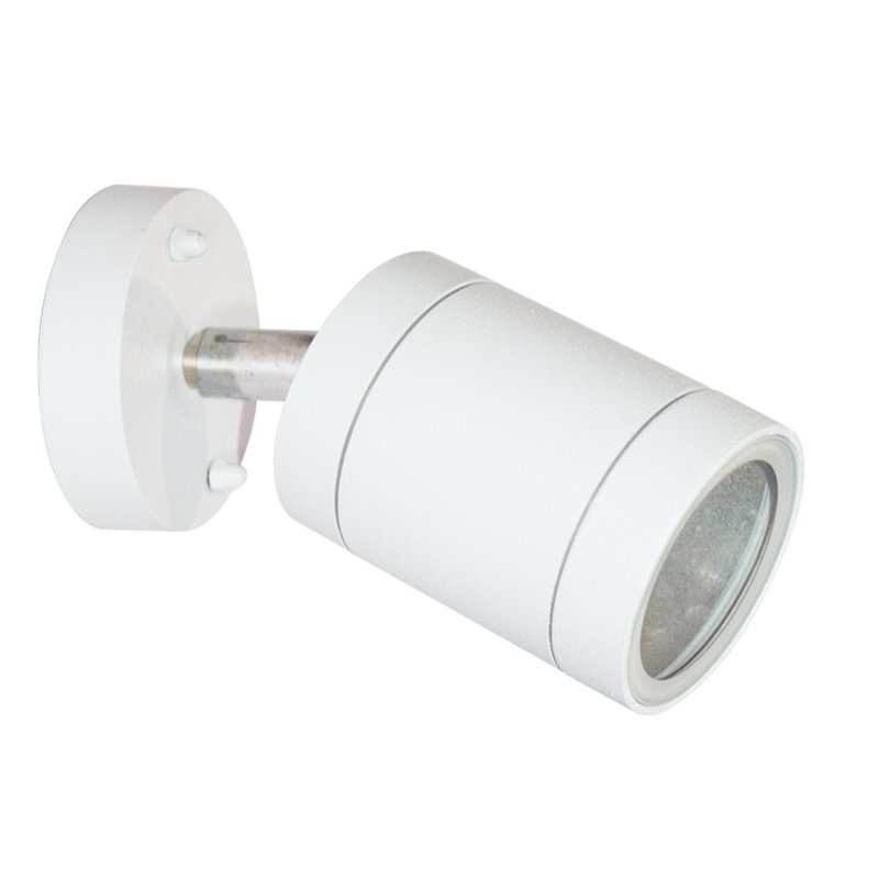 ΣΠΟΤ ΤΟΙΧΟΥ ΑΛΟΥΜΙΝΙΟ ΛΕΥΚΟ ΣΥΜΒΑΤΙΚΟ 1xGU10 IP54 75x64x155mm