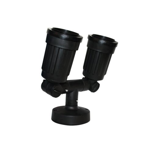 PAR38 - ΣΠΟΤ ΤΟΙΧΟΥ PC ΜΑΥΡΟ ΣΥΜΒΑΤΙΚΟ 1xΕ27 IP54...