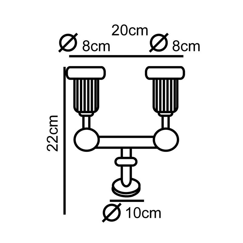 PAR38 - ΣΠΟΤ ΤΟΙΧΟΥ PC ΜΑΥΡΟ ΣΥΜΒΑΤΙΚΟ 1xΕ27...