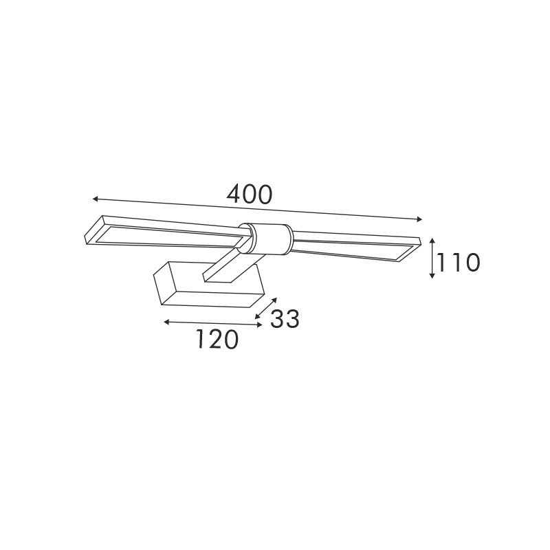 ΕΠΙΤΟΙΧΟ Φ/Σ LED 8W 520LM 3000K ΟΡΕΙΧΑΛΚΟ...
