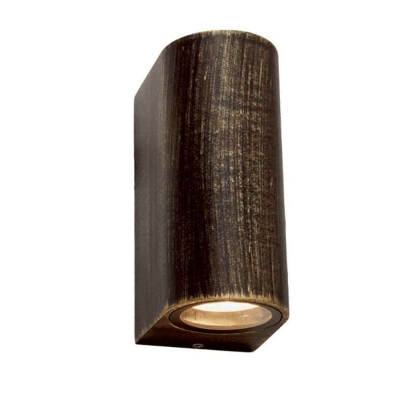 ΣΠΟΤ ΟΡΟΦΗΣ ΑΡΧΙΤΕΚΤΟΝΙΚΟΥ ΦΩΤΙΣΜΟΥ 2 ΔΕΣΜΕΩΝ ΣΚΟΥΡΙΑ ΣΥΜΒΑΤΙΚΟ 1xGU10 &amp LED 3W IP65 58x92x81mm