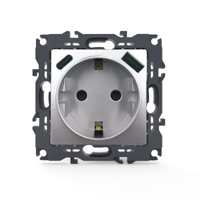 PRIME ΠΡΙΖΑ ΣΟΥΚΟ ΑΣΦΑΛΕΙΑΣ ΑΛΟΥΜΙΝΙΟ 1X2P+E 16A 250VAC &amp 2xUSB 5VDC 3A IP20