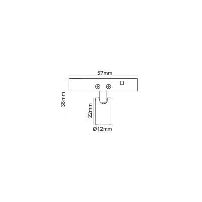 ΜΙΝΙ ΜΑΥΡΟ ΜΑΓΝΗΤΙΚΟ ΣΠΟΤ 24V DC 1W 4000K 85LM...